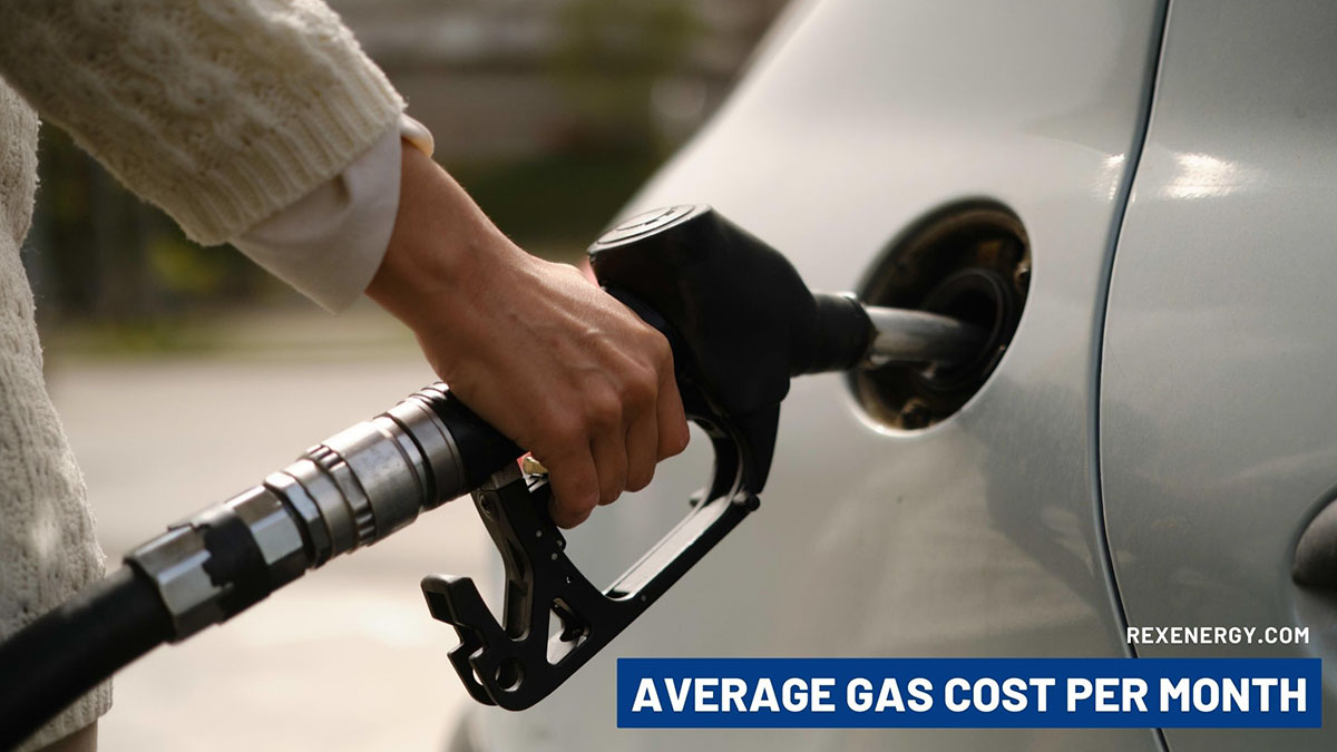 average gas cost per month